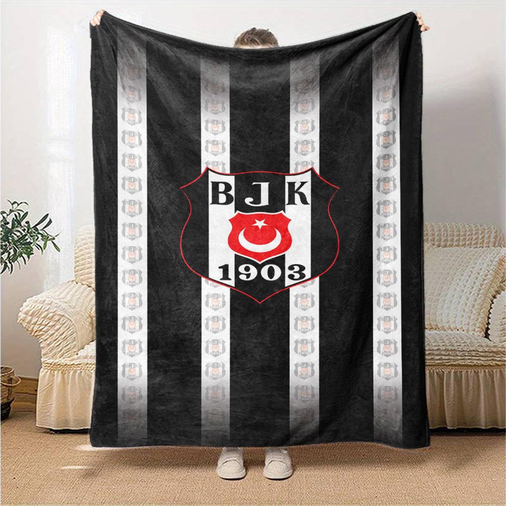 Beşiktaş Print Flannel Blanket High Quality Warm Comfortable Cover for All Seasons Perfect for Gifts Home Decor