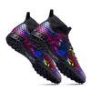 Men's High Top Football Boots Rubber Soft Sole Short Spikes Artificial Turf Leather Youth Children's Football Boots