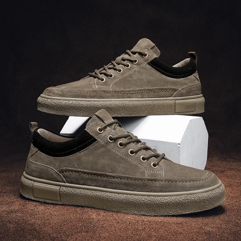 Модная мужская повседневная обувь Новые роскошные дизайнерские дышащие рабочие защитные туфли Трендовые универсальные нескользящие спортивные удобные туфли для вождения