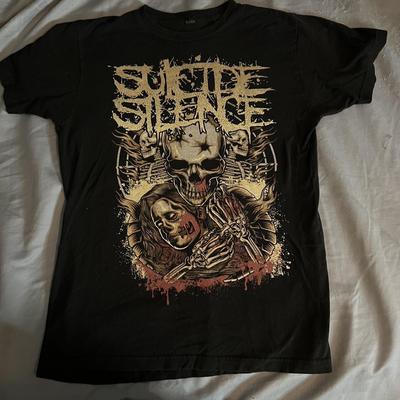 Suicide Silence Подарок для друзей Черная футболка Хлопок Все размеры YY166 Унисекс Футболка