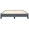 Bed Frame without Mattress Dark Grey 137 x 190 cm Full Velvet