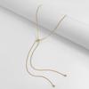 Korean Adjustable Stainless Steel Necklace for Women High Quality Design Gold Color Snake Chain Jewelry
