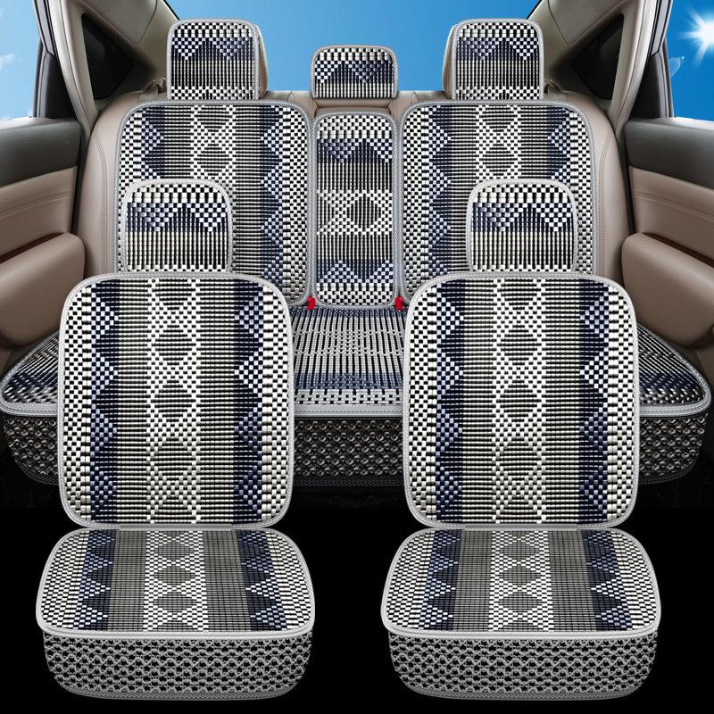 Универсальный дышащий комплект подушек для автомобильных сидений на все сезоны - Полный охват для пятиместных автомобилей