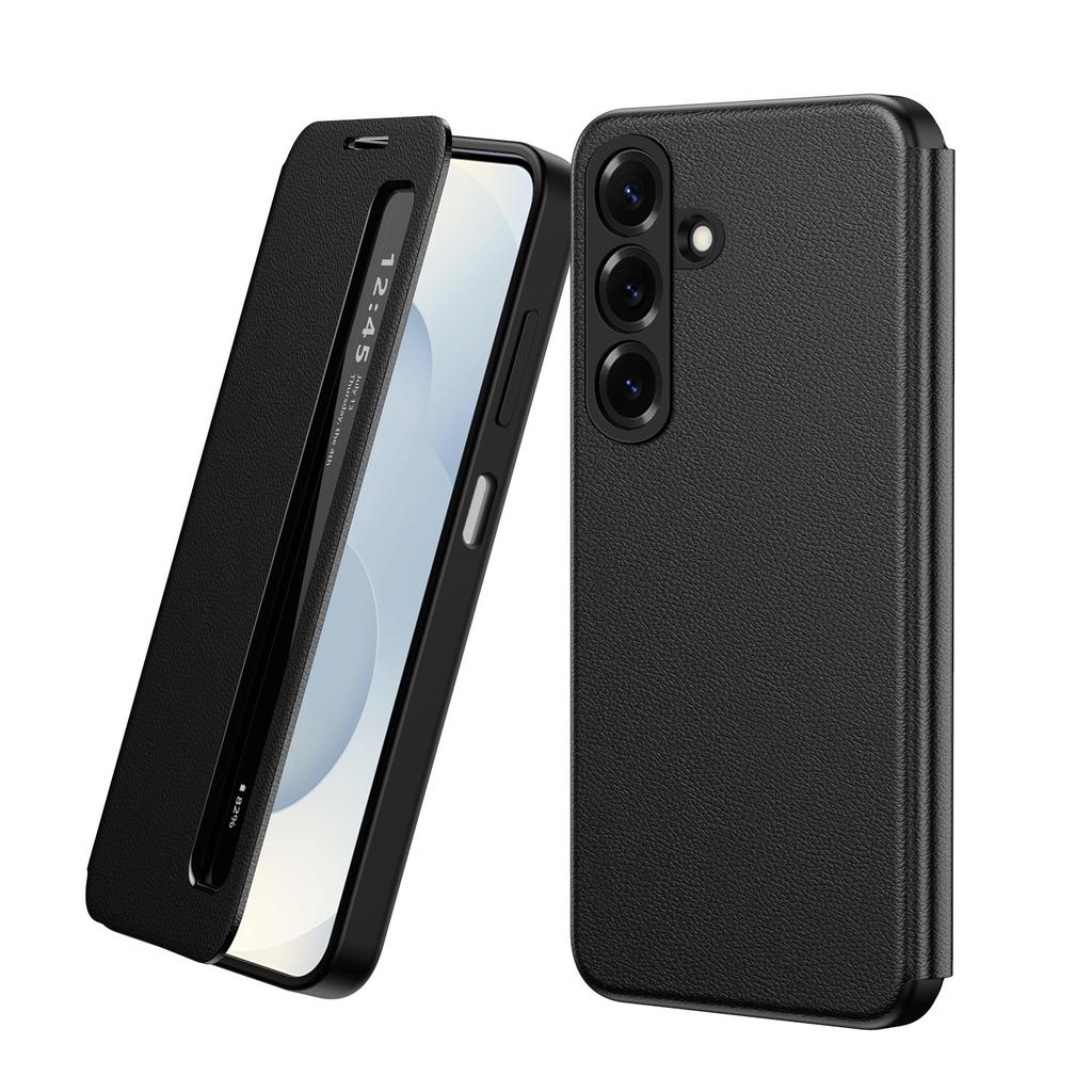 S26FE, Smart Window Case, APP Wake Up/Sleep, Wallet Phone Card Cover For Samsung Galaxy S26 FE Card Pocket Holder