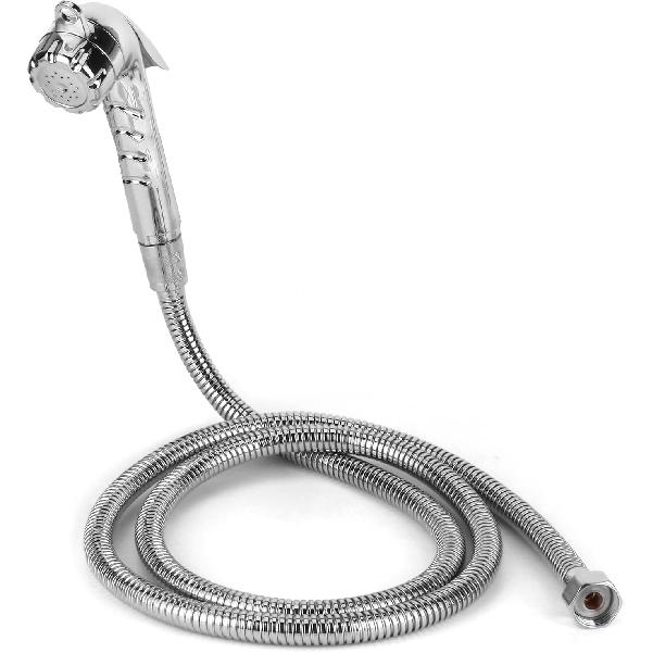 RV Exterior Shower Head with 1.5m/4.9ft Hose - Stainless Steel Nozzle, 1/2 Inch Thread for RV, Camper, Boat & Motorhome Outdoor Faucet Water Supply