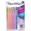 Ручки-фломастеры Paper Mate Flair, средний наконечник, специальные цвета, 12 штук