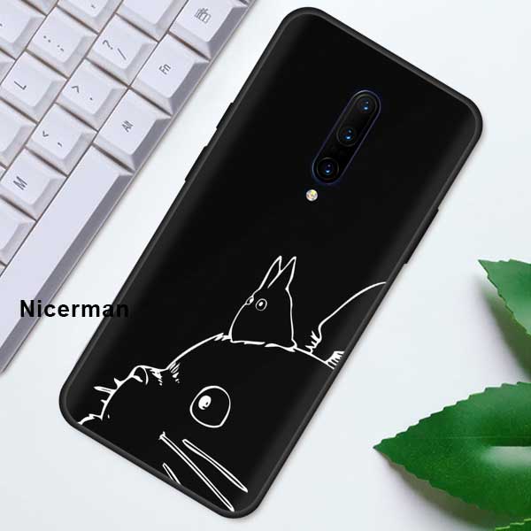 Чехол аниме Studio Ghibli Тоторо для Oneplus 7T 7 8 Nord Pro 5G Z 6 6T One Plus 8 OnePlusNord, черный силиконовый чехол для телефона