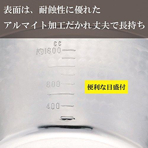 Hokuriku Aluminum Кастрюля Юкихира, Нержавеющая сталь, 21 см, HP21-KM217, Серебристый