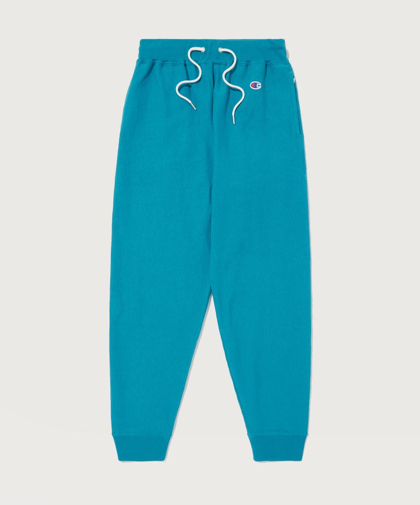 Женские спортивные брюки-джоггеры Champion Reverse Weave из джерси, бирюзово-синие