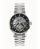 The Charles Stainless Steel Black Skeleton Dial Automatic I05804B Men's Watch