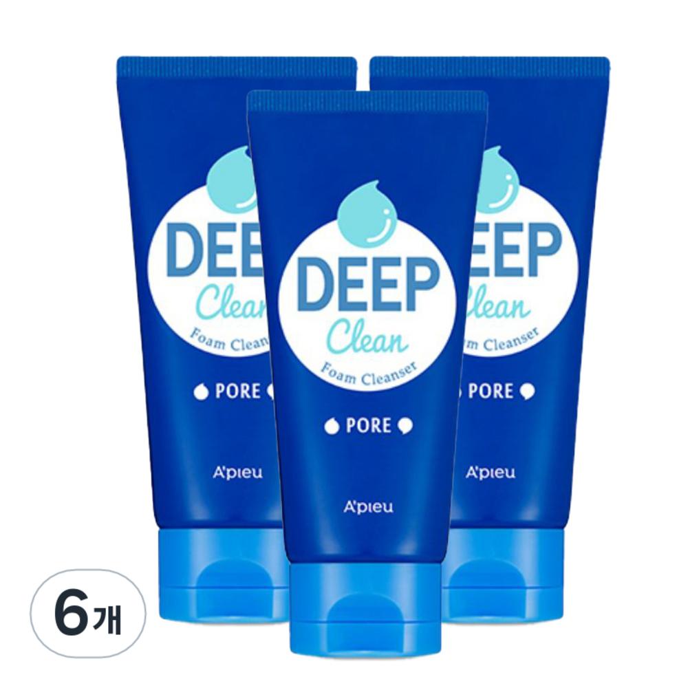 APIEU Deep Clean Foam Cleanser Pore, 130ml, 6 Pcs.