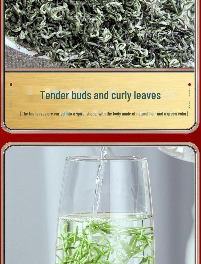 «Премиальный зеленый чай Билуочунь»: Ранний урожай Цинмин, яркий вкус; Идеально подходит для личного пользования или в качестве дорогого подарка».