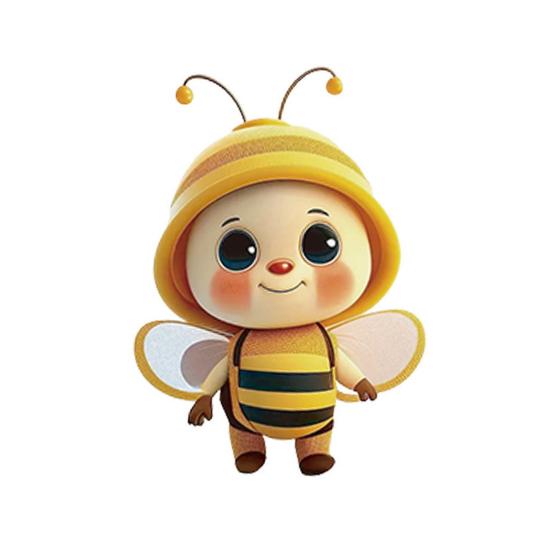 Acrylic Bee Hanging Decoration Single Side Printed Little Bee Ornament Car Rearview Mirror Keychain Pendant Home Decoration Birthday Gift