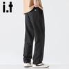 izzue it Men's Ice Silk Straight Casual Pants