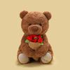 Fragrance of Ever-changing Rose Bear Plush Toy Confession Doll 520 Valentine's Day Gift Hat Flower Teddy Bear