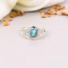 925 Sterling Silver Labradorite Gemstone Oval Shape Ring For Women
