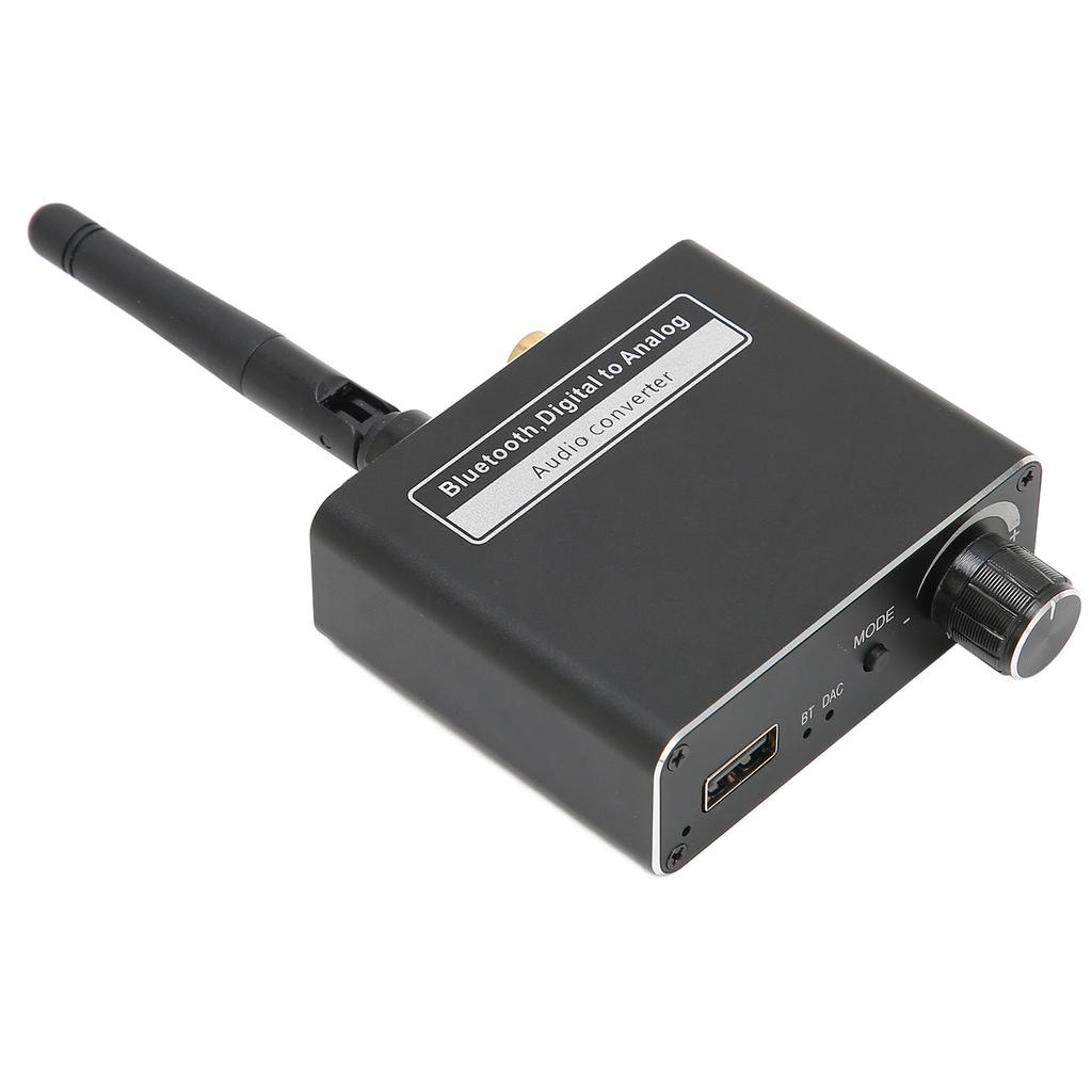 D18 3 In1 Audio Converter Bluetooth 5.0 Receiver HiFi Digital to Analog Audio Adapter with USB Port