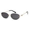 Small Oval Rimless Sunglasses Women Retro Metal Frame Cut Edge Photochromic Eyewear Fashion Trendy Sun Glasses for Street Photo