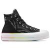 Converse Кроссовки унисекс Chuck Taylor All Star Lift Platform High Pride 2024, черно-белые Chaos-Fuschia A10218C