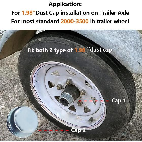 Trailer Dust Cap Tallation Tool 1.98 Inch Trailer Dust Cap Tool Axle Grease Cap Tool (1.98 '' Dust Cap Driver)