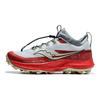 SAUCONY Peregrine 13 St Многофункциональные профессиональные кроссовки для трейлраннинга с низким верхом Мужские кроссовки Серо-красные S20840-105