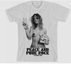 The Flaming Lips Peace Punk Rock Girl T-shirt Cotton Tee Shirt