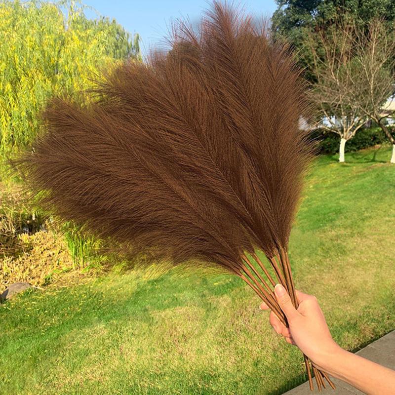 70 см 9-зубчатая тростниковая пампасная трава, искусственная пампасная трава, имитация сушеного тростникового цветка