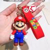 Аниме Брелок-подвеска Super Mario Bros Мультяшный Марио Луиджи Принцесса Пич Брелок для ключей Рюкзак Сумка Брелок для ключей автомобиля Реквизит Подарок