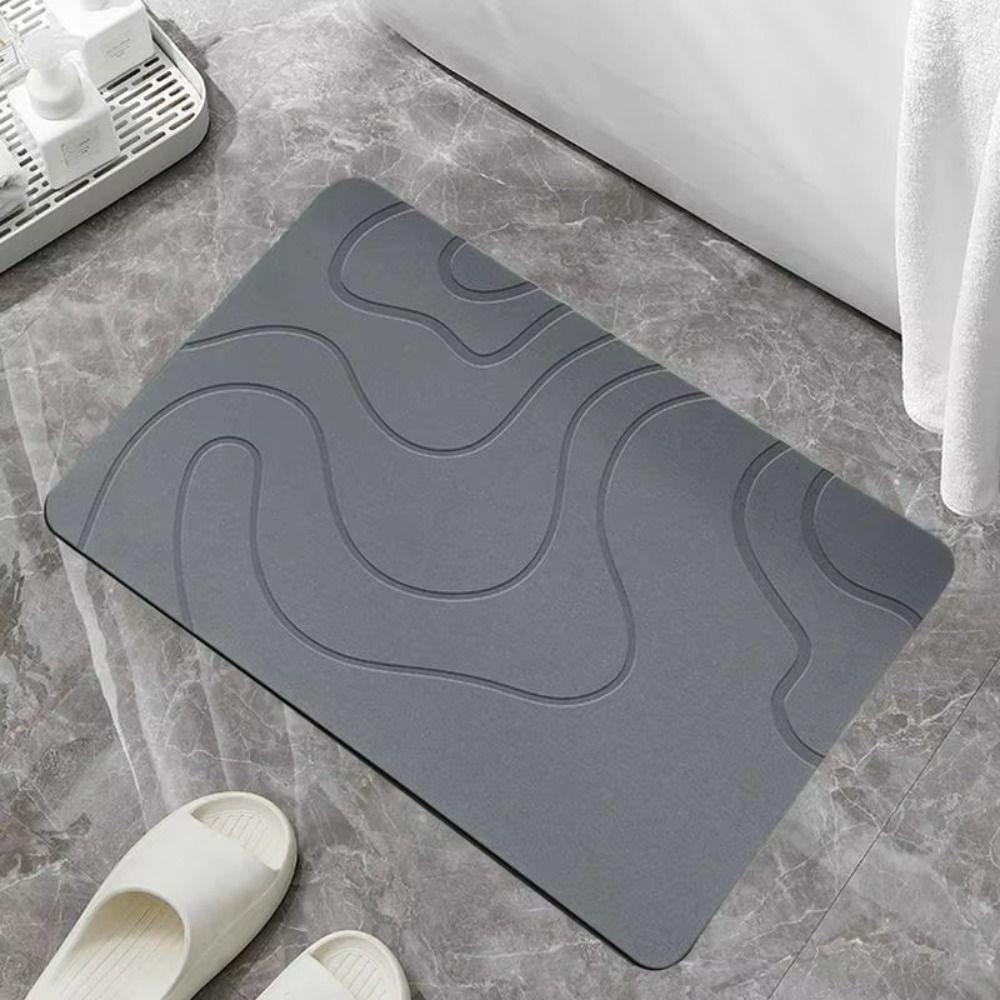 Super Absorbent Bathroom Anti-slip Mat 40x60cm Kitchen Floor Mat New Entrance Carpet