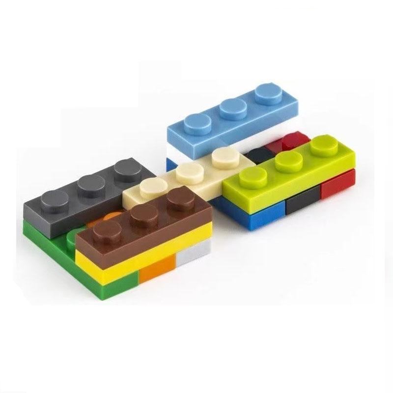60 шт./лот Пластина MOC 1x3 Совместимая с 3623 Детские игрушки Строительные блоки DIY Частицы Пластина Техническая игрушка