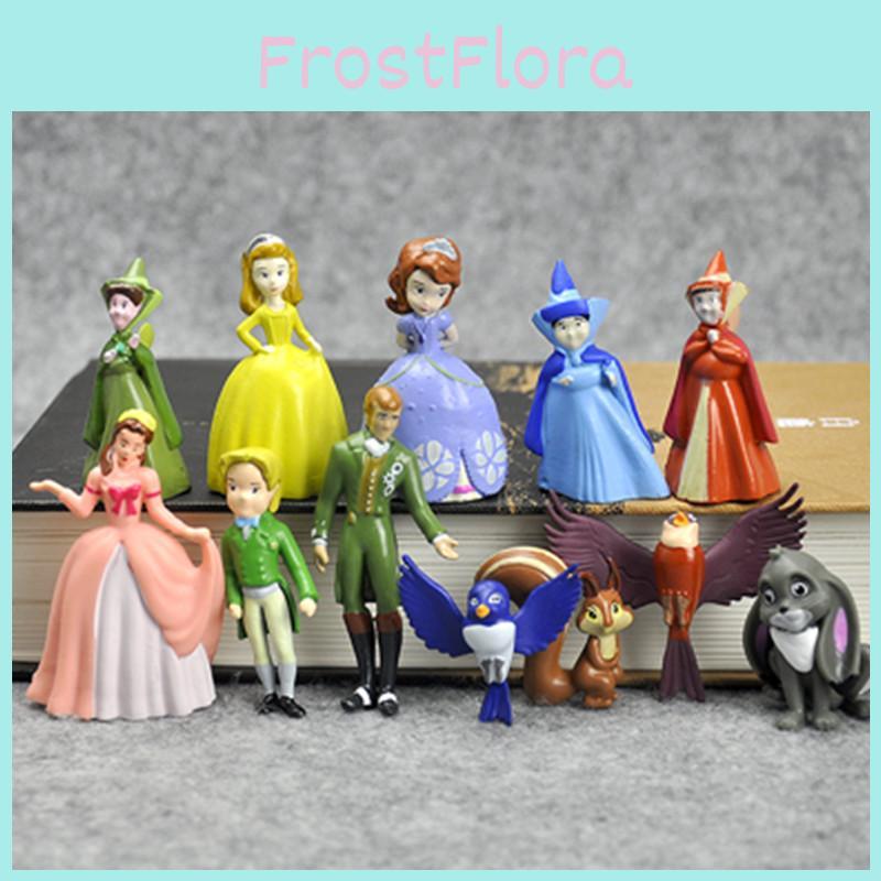 Красочные 12 шт. Фигурки принцессы Софии Прекрасной для торта, идеально подходящие для коллекционеров