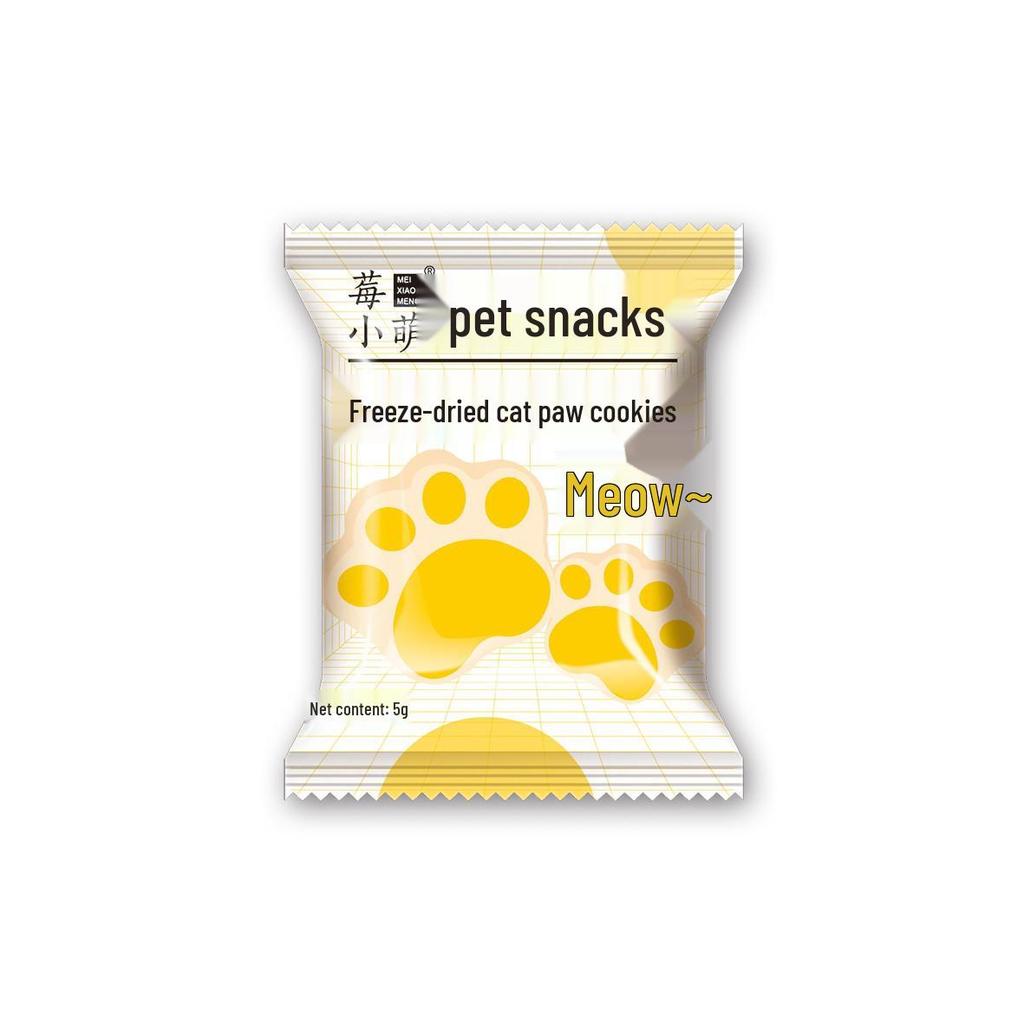 Клубника Мэн Сублимированные Лапки Кошки Лакомства для Домашних Животных для Кошек и Собак