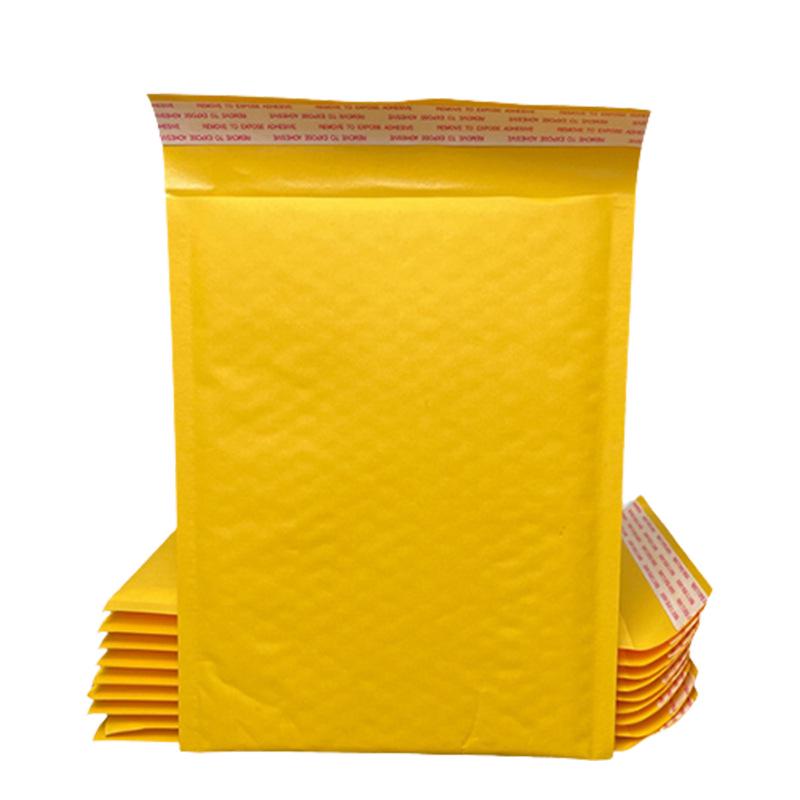 Yellow Kraft Self-Adhesive Bubble Envelope - Thickened Shipping Packaging Bag