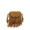 Vintage Style Suede Crossbody Bag For Women With Trendy Fringe Design In Black Brown And Tan