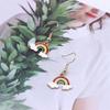 Trendy Rainbow Bridge Cloud Earrings: Cute, Cool Accessory for Hot Girls
