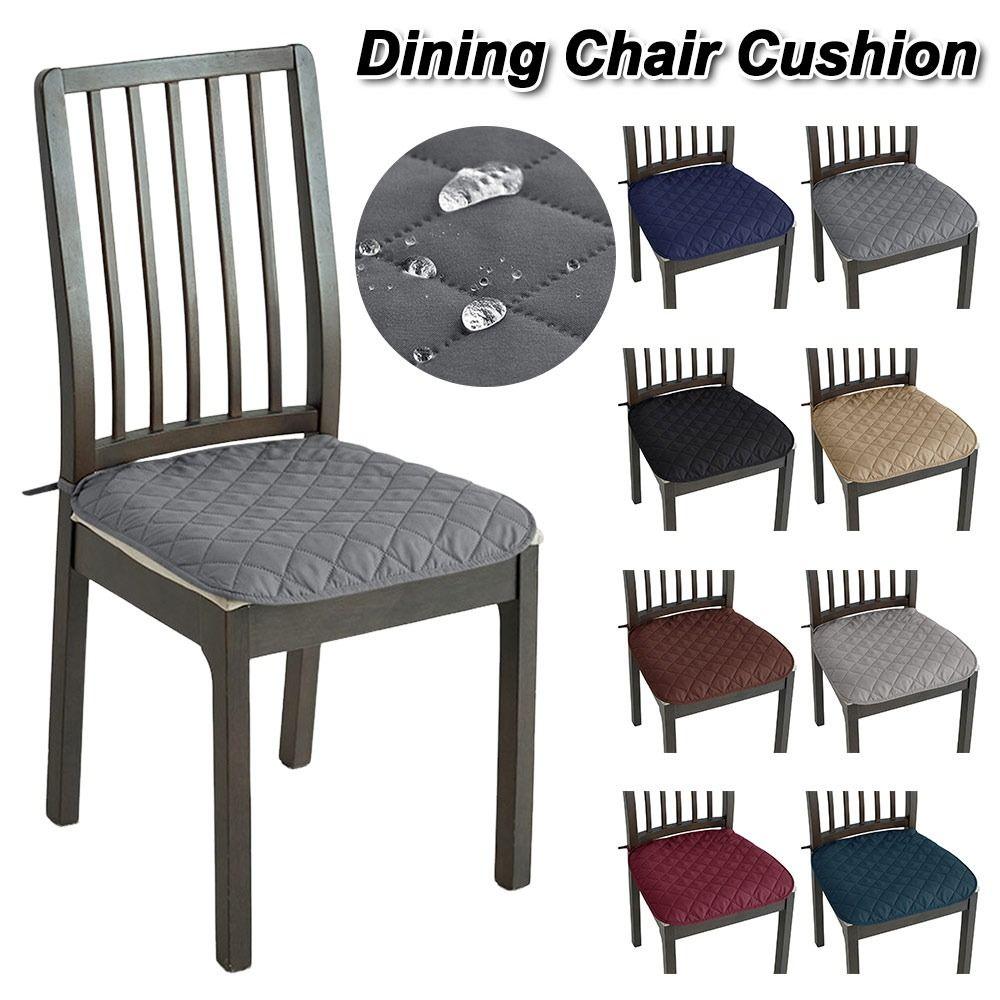 Thickened Dining Chair Cushion 45x45cm Quilted Seat Pad New Chair Seat Cushion Dining Room Seating