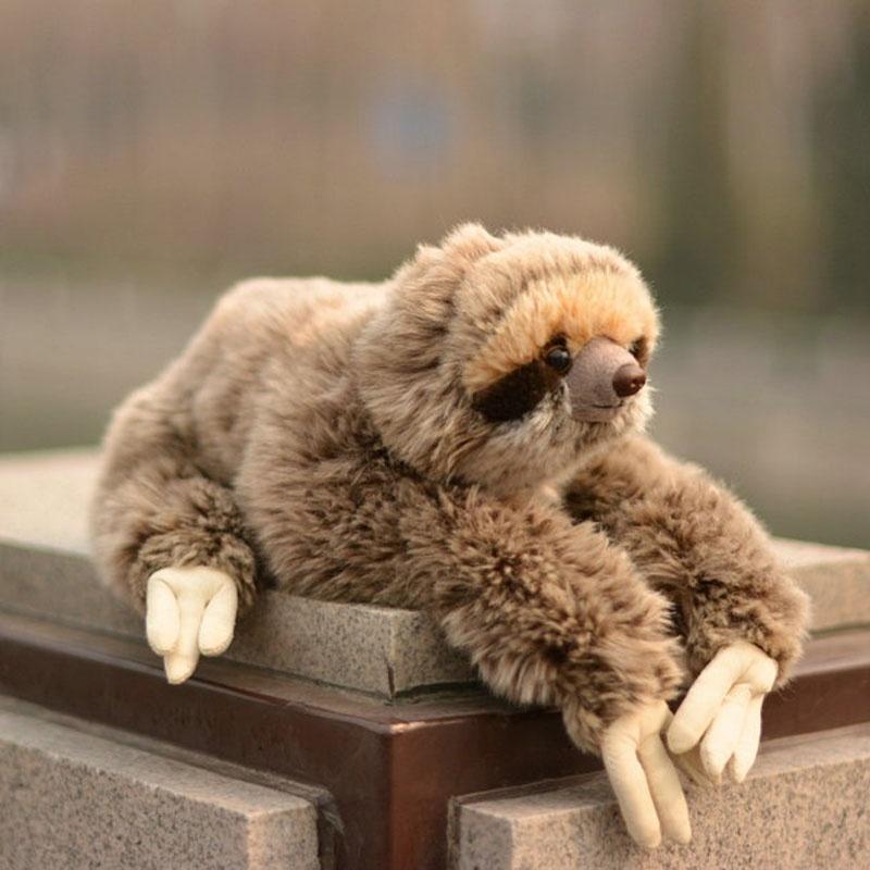 Милый ленивец Bradypod плюшевая кукла диких животных мягкая игрушка 28 см подарок ребенку