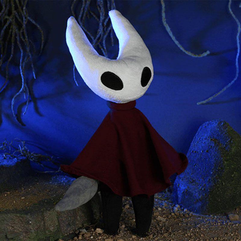 Очаровательная мягкая плюшевая кукла Hollow Knight красного и белого цвета, идеально подходящая для домашнего декора и коллекции