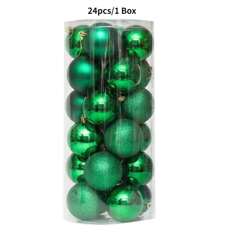 3CM Christmas Balls Decoration Set, 24/36Pcs Hanging Ball Pendants for Navidad New Year Home Party Decor, Christmas Tree Ornaments