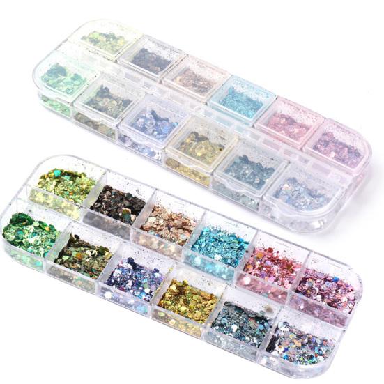 DIY нерегулярный ультратонкий маникюр чешуйчатое блестящее украшение для ногтей