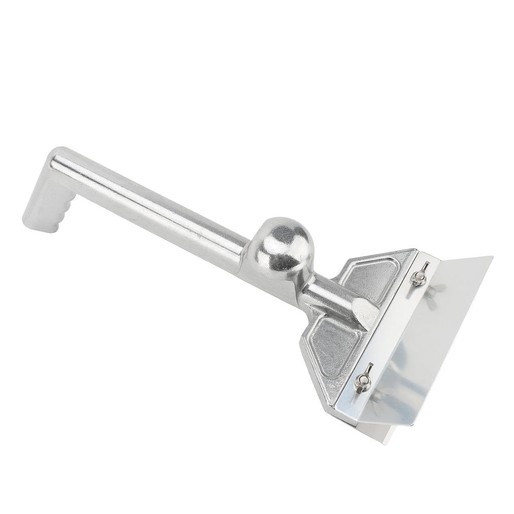 Commercial Griddle Scraper Flat Top Grill Scraper with Ergonomic Aluminum Handle for Outdoor Grill C