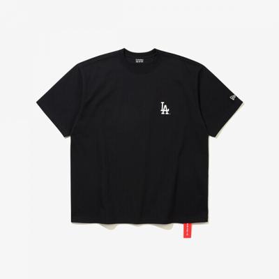 New Era La Dodgers Командная футболка с флагом Черный