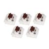 10Pcs Mechanical Keyboard Switch Brown Switch Premium ABS Delicate Structure Long Service Life Mechanical Switches
