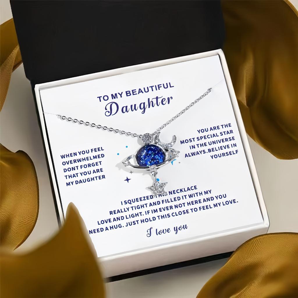 Горячая Распродажа Фэнтези Вселенная Планета Ожерелье с Минималистским Дизайном Sense Star Moon Collar Chain