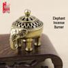 Подставка для благовоний «Слон»: Подставка двойного назначения для палочек и конусов обратного потока для домашней церемонии.