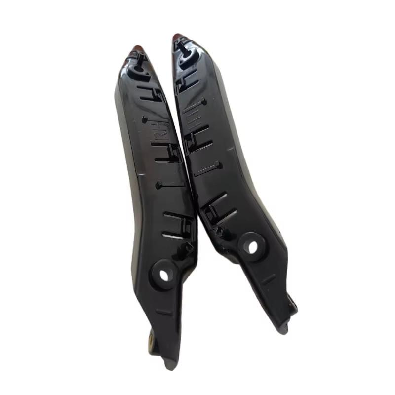 2pcs for Tesla Model Y 2020 2021 2022 Front Bumper Bar Bracket Left + Right ABS Black Mount Bracket Support Fit 1493770 1493771