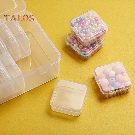1 комплект, коробка для хранения бусин, мини-прозрачные контейнеры для хранения бисера, портативный органайзер, коробка для маленьких