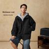 Li Ning Sports Lifestyle Series Letter однотонная с капюшоном на молнии универсальная ветровка с длинным рукавом для велоспорта фитнеса скалолазания AFDUB41-5