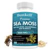 Sea Moss Dietary Supplement, With Organic Bladderwrack Powder, 120 Capsules Per Bottle