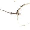 Excellent 10 eyevan Glasses no.6 2 44-1G Silver gold 18K mens Used